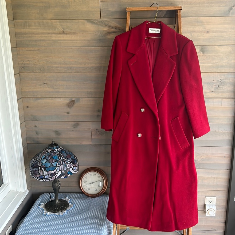 Red Vintage Forecaster of Boston Wool Coat